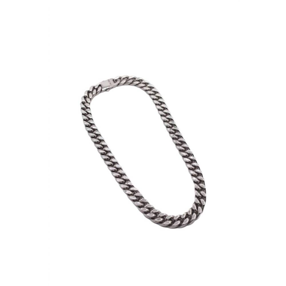 NEW KNOTWTR men's titanium cuban link necklace in palladium